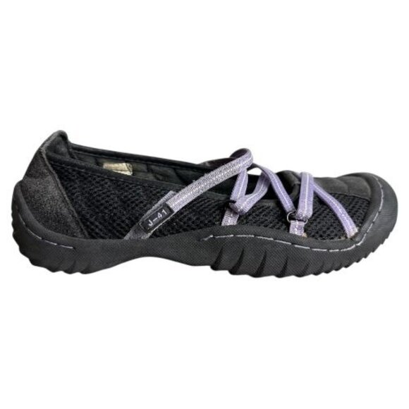 J-41 Jeep Adventure On Black Mesh Walking Shoes Comfort Slip On Women's Size 7M - Picture 9 of 11